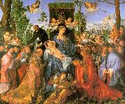 Albrecht Durer Altarpiece of the Rose Garlands oil painting artist